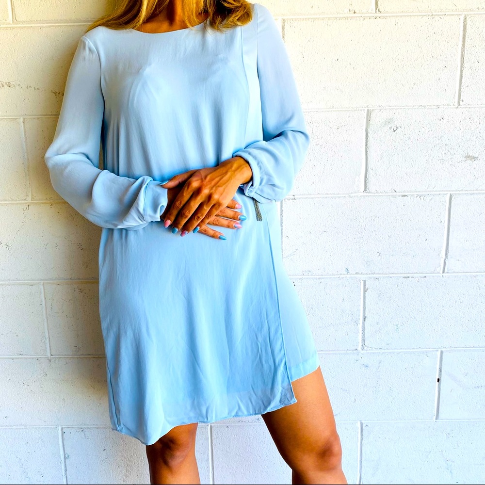 BCBG Maxazria baby blue dress